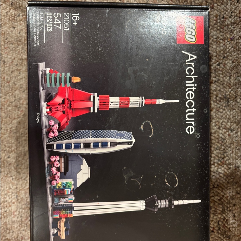 Lego Architecture Tokyo Skyline Set - Red, White, Black